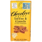 Chocolove Milk Choc Toffee & Almond Bar (12 Pack)